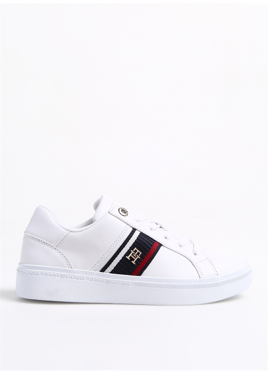 Tommy Hilfiger Beyaz Kadın Deri Sneaker FW0FW07379YBS_0