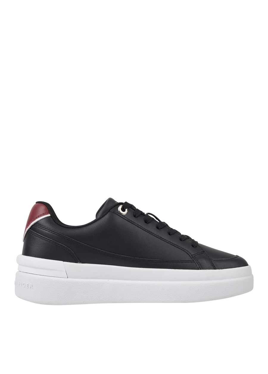 Tommy Hilfiger Siyah Kadın Deri Sneaker FW0FW07568BDS_1