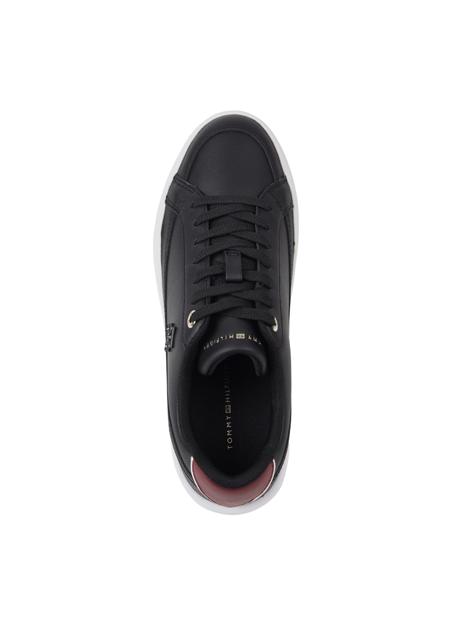 Tommy Hilfiger Siyah Kadın Deri Sneaker FW0FW07568BDS_4