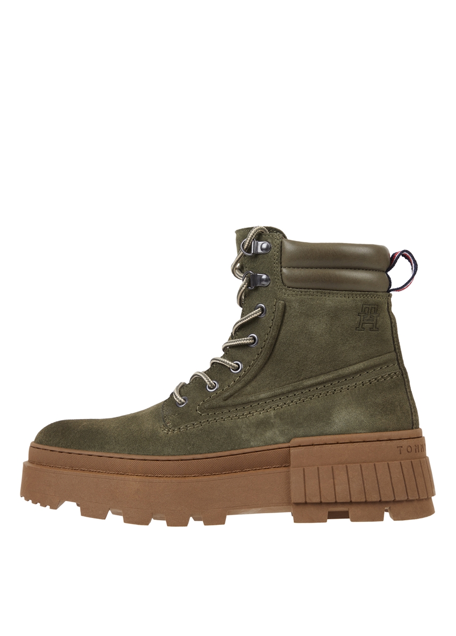 Tommy Hilfiger Süet Haki Erkek Bot ELEVATED CHUNKY SUEDE BOOT_1