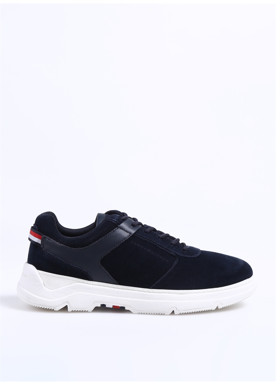 Tommy Hilfiger Mavi Erkek Deri Sneaker CORE HILFIGER SUEDE HYBRID SHOE_0