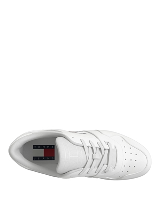 Tommy Hilfiger Beyaz Erkek Deri Sneaker RETRO BASKET ESS_3