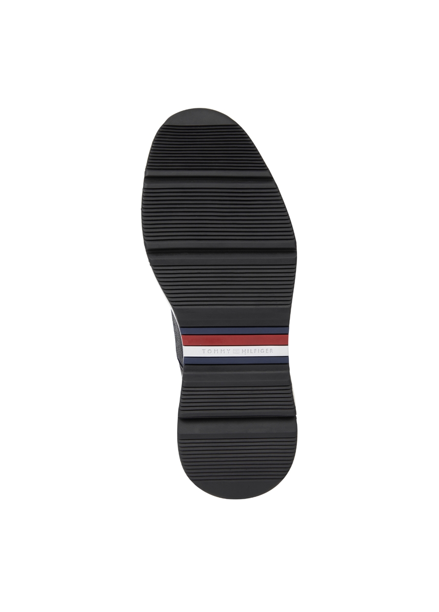 Tommy Hilfiger Siyah Erkek Deri Sneaker PREMIUM TH LEATHER HYBRID SHOE_3