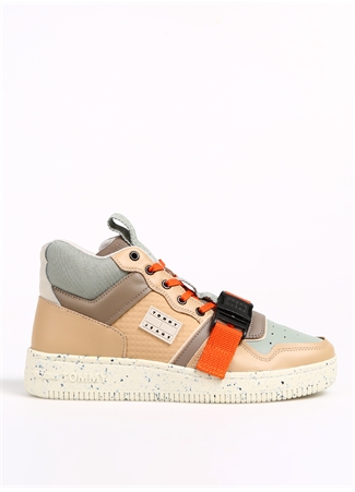 Tommy Hilfiger Bej Erkek Deri Sneaker TJM BASKET LEATHER BUCKLE MID