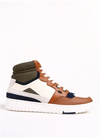 Tommy Hilfiger Kahve Erkek Deri Sneaker TH BASKET BETTER MIDCUT LTH MIX