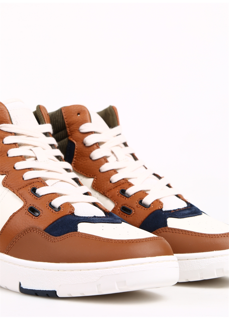 Tommy Hilfiger Kahve Erkek Deri Sneaker TH BASKET BETTER MIDCUT LTH MIX_4