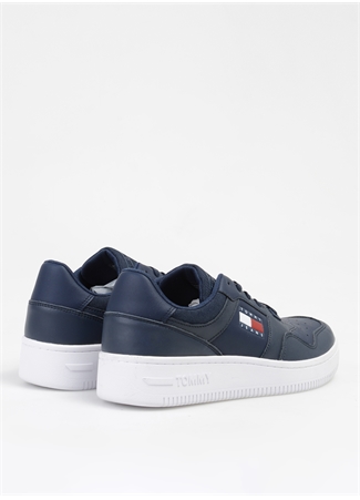 Tommy Hilfiger Mavi Erkek Deri Sneaker RETRO BASKET ESS_2