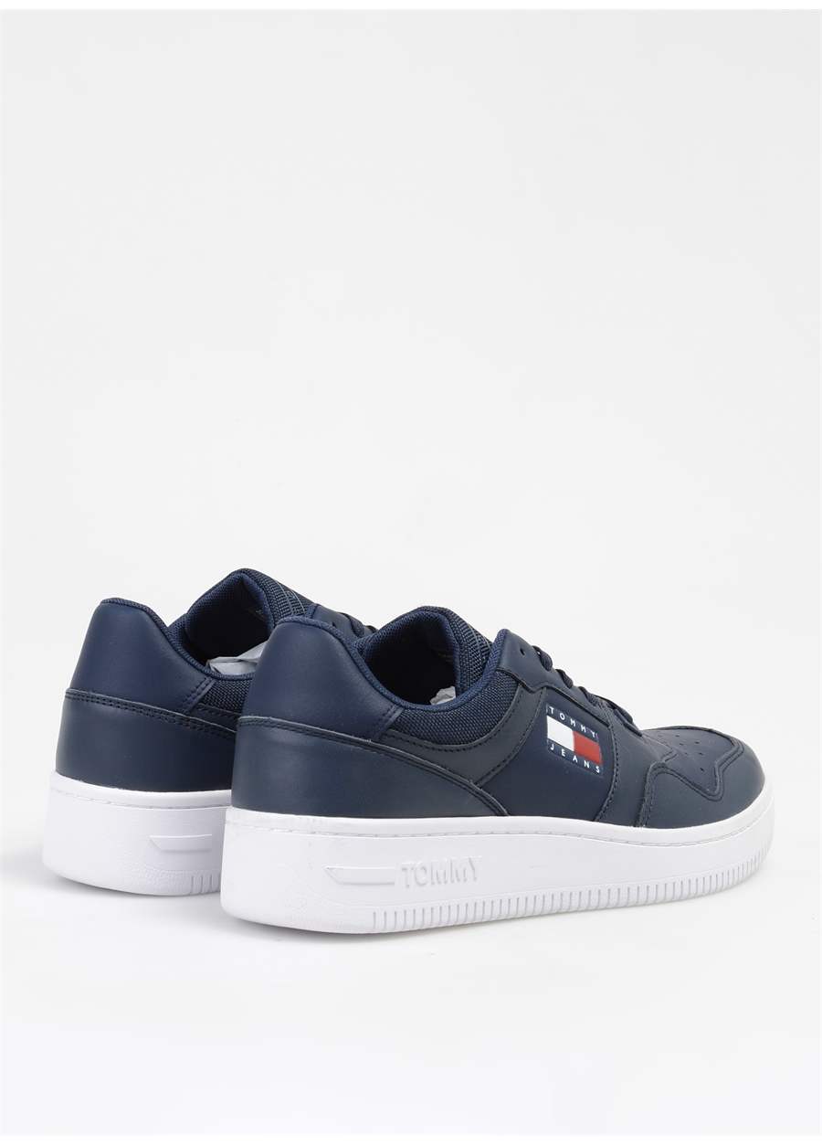 Tommy Hilfiger Mavi Erkek Deri Sneaker RETRO BASKET ESS_2