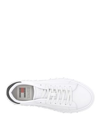 Tommy Hilfiger Beyaz Erkek Deri Sneaker TOMMY JEANS LEATHER OUTSOLE_6