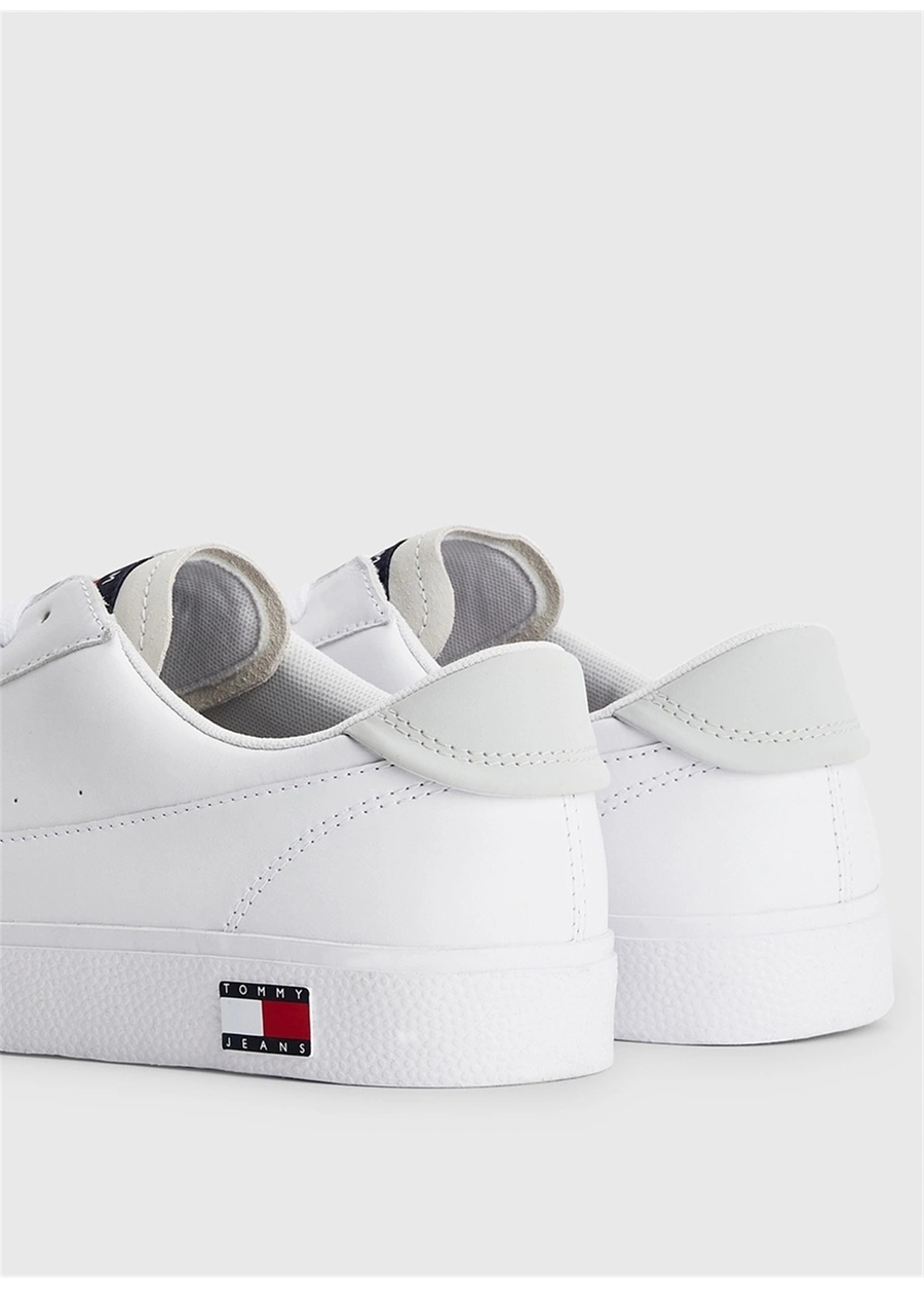 Tommy Hilfiger Beyaz Erkek Deri Sneaker VULCANIZED ESS_1