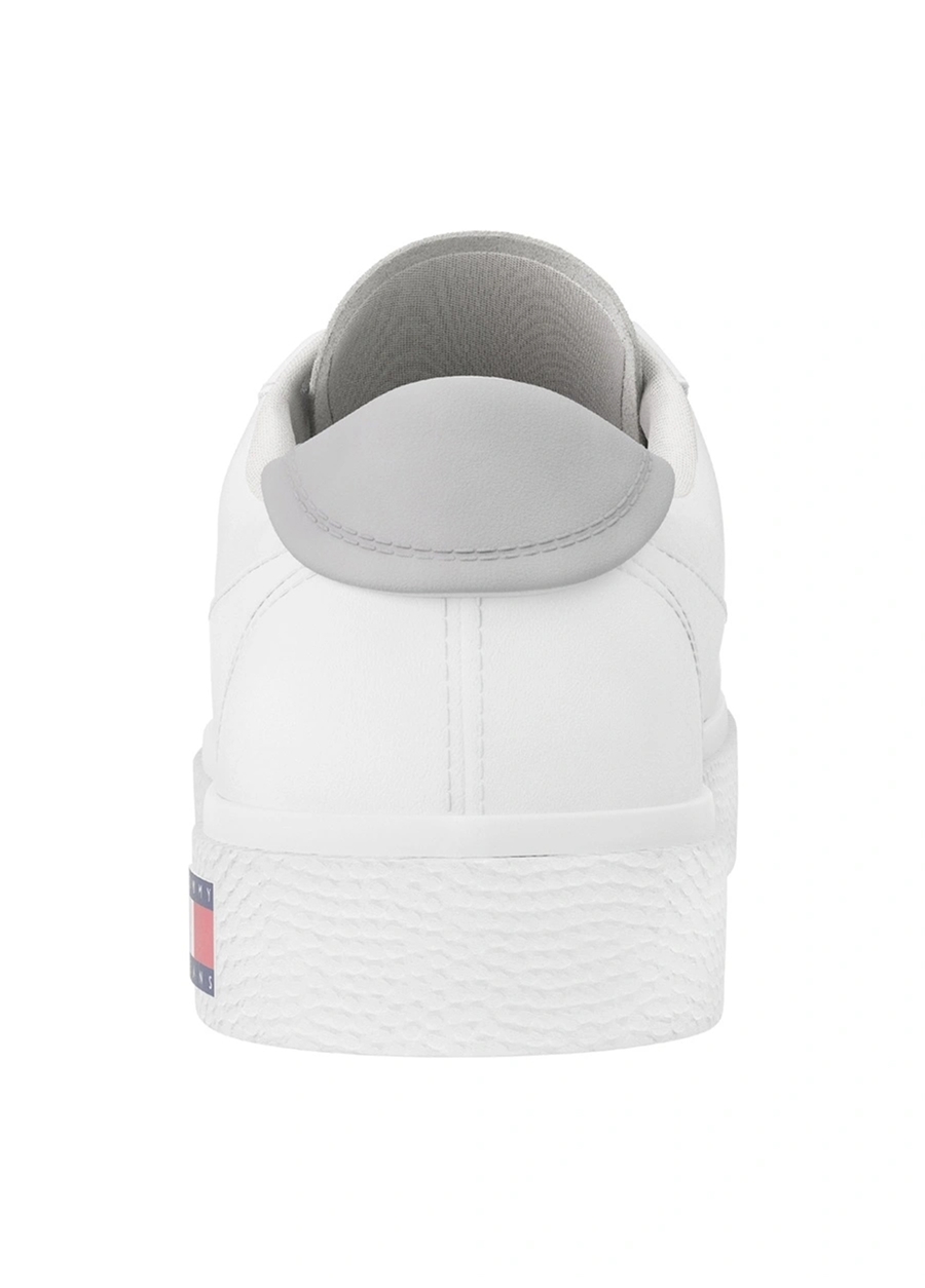 Tommy Hilfiger Beyaz Erkek Deri Sneaker VULCANIZED ESS_5