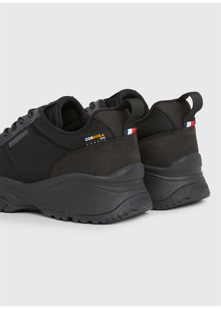 Tommy Hilfiger Siyah Erkek Sneaker OUTDOOR RUNNER LOW CORDURA_3