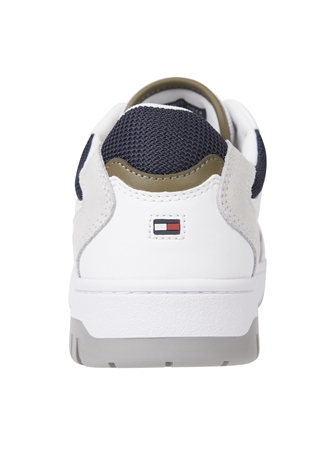 Tommy Hilfiger Beyaz Erkek Deri Sneaker TH BASKET STREET MIX_6