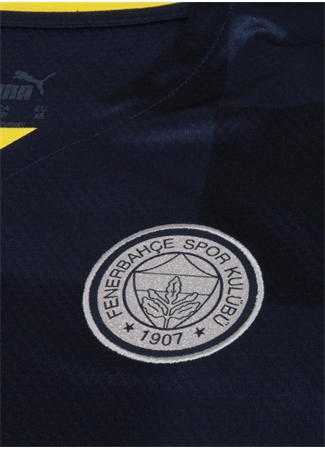 Puma Mavi Erkek Çocuk Düz Fenerbahçe Forma FSK 3Rd Jersey Replica Jr_3