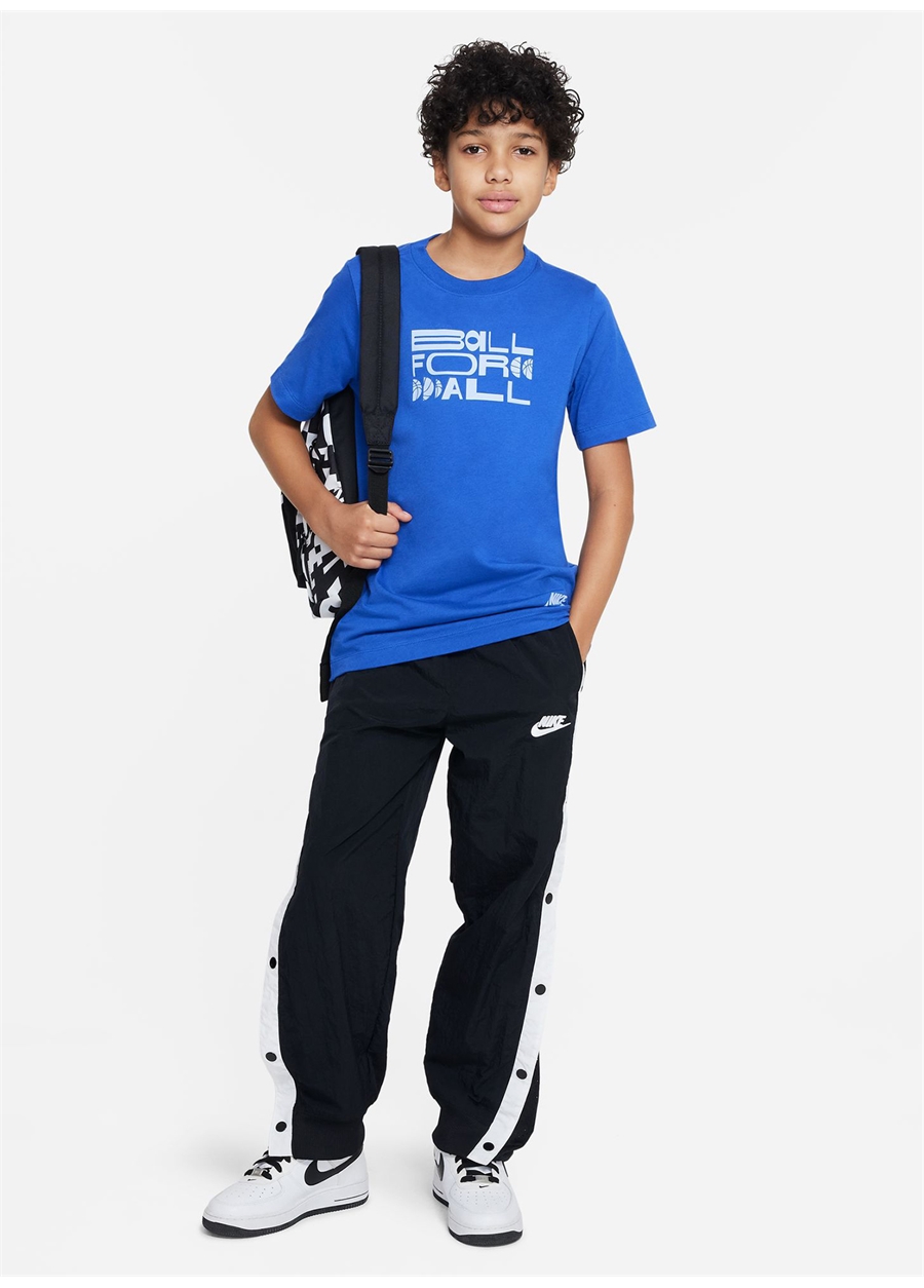 Nike Çocuk Mavi Bisiklet Yaka T-Shirt DX9500-480 B NSW TEE CULT OF BBALL