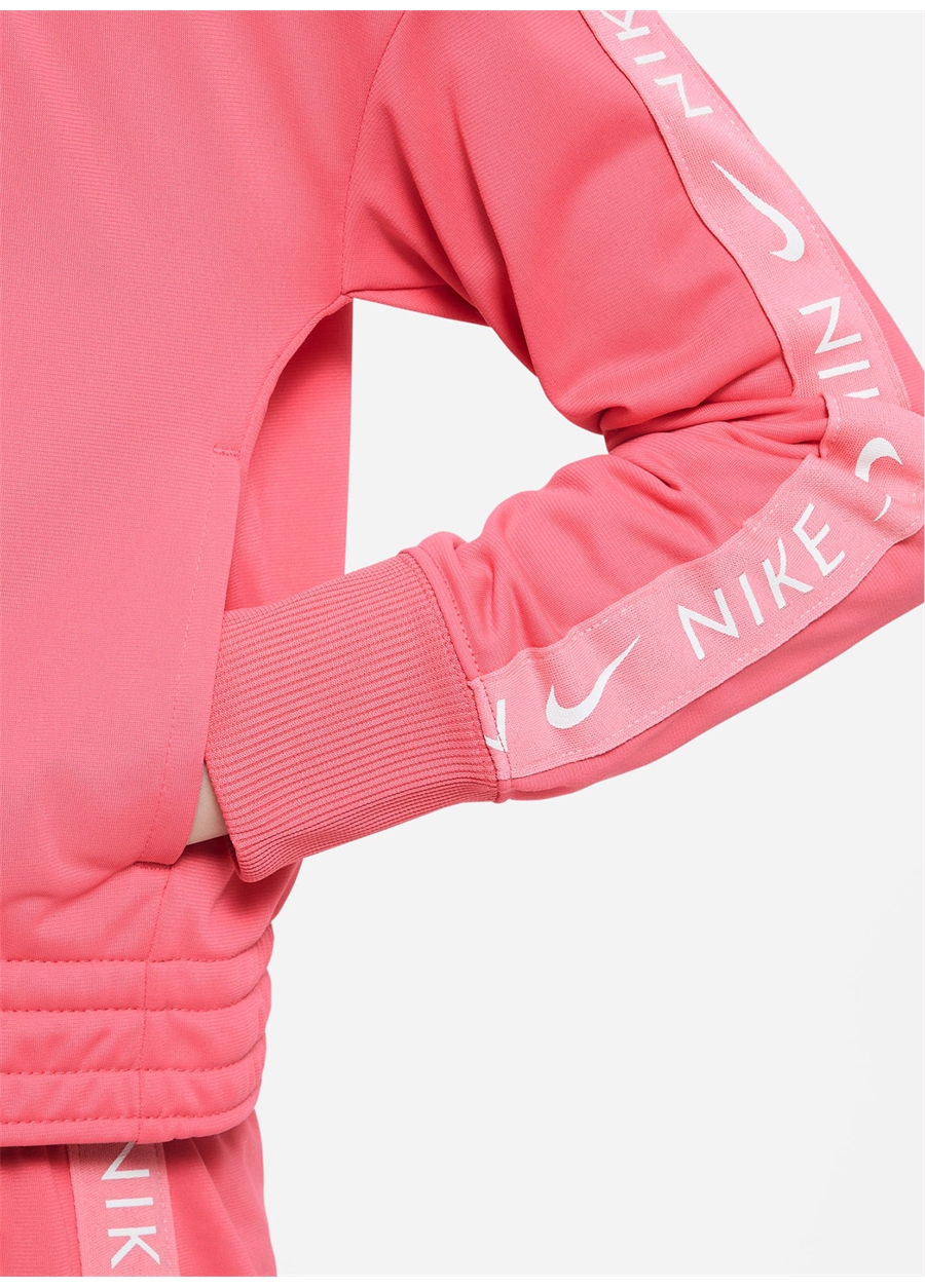 Nike Düz Turuncu Kız Çocuk Eşofman Takımı CU8374-894 G NSW TRK SUIT TRICOT_3