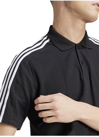 Adidas Düz Siyah Erkek Polo T-Shirt IC9310-M 3S PQ PS BLA_3