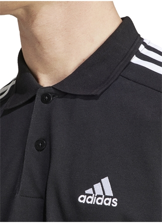 Adidas Düz Siyah Erkek Polo T-Shirt IC9310-M 3S PQ PS BLA_4