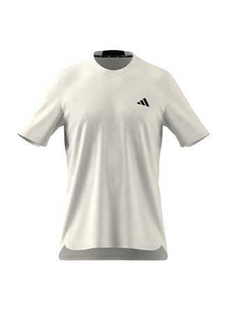 Adidas Beyaz Erkek Yuvarlak Yaka Regular Fit T-Shirt HF7215-D4M TEE WHI_0