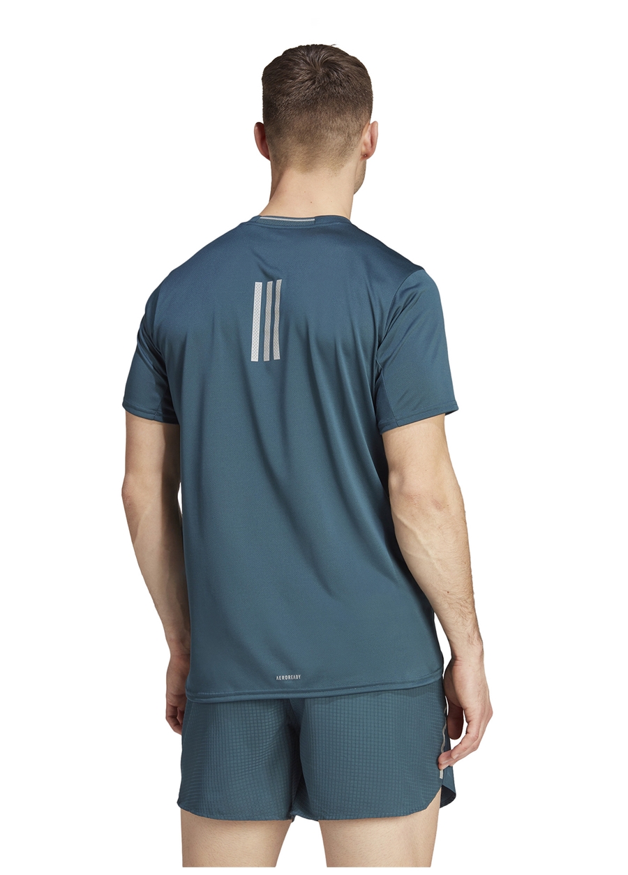 Adidas Mavi Erkek Yuvarlak Yaka Regular Fit T-Shirt IJ9380-D4R TEE MEN ARC_1