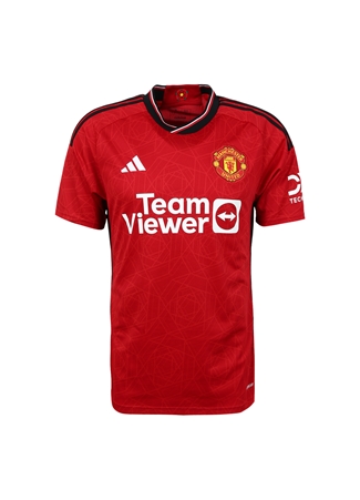 Adidas Kırmızı Erkek Yuvarlak Yaka Regular Fit T-Shirt IP1726-MUFC H JSY TMC