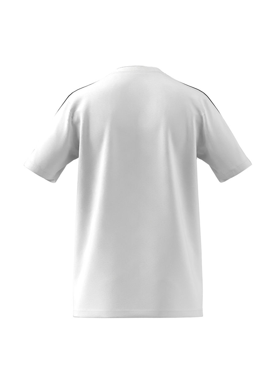 Adidas Beyaz Erkek Yuvarlak Yaka Regular Fit T-Shirt IC9336-M 3S SJ T_1