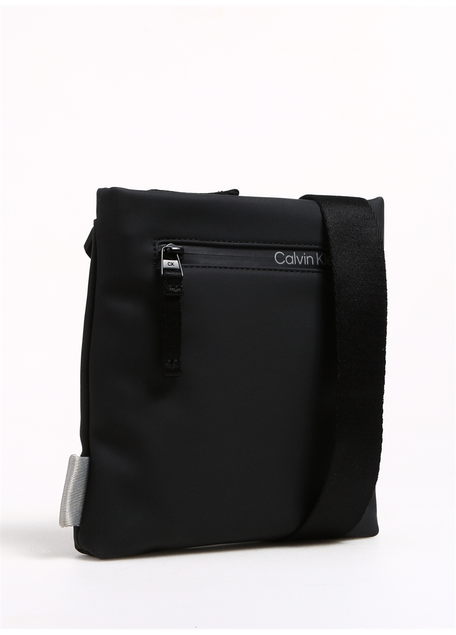 Calvin Klein Siyah Erkek 20X22x3 Cm Postacı Çantası RUBBERIZED CONV FLATPACK S_1