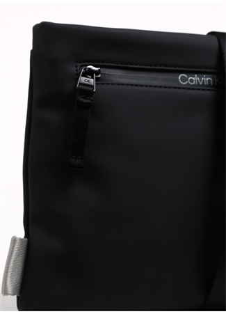 Calvin Klein Siyah Erkek 20X22x3 Cm Postacı Çantası RUBBERIZED CONV FLATPACK S_4