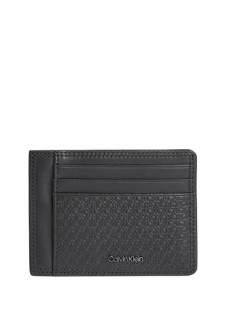 Calvin Klein Siyah Erkek Deri Kartlık MINIMALISM ID CARDHOLDER