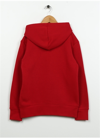 Nike Çocuk Kırmızı Kapüşonlu Baskılı Sweatshirt 95C479-R78 JDB JORDAN HBR FLC PO HO_2