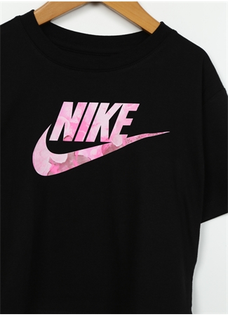 Nike Baskılı Siyah Kız Çocuk T-Shirt 36L067-023 NKG SCI-DYE BOXY TEE_1