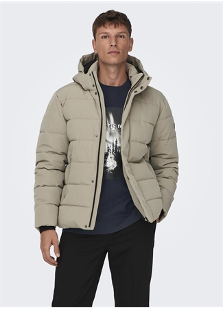 Only & Sons Açık Kahve Erkek Mont 22019598_ONSCAYSON PUFFA OTW_2