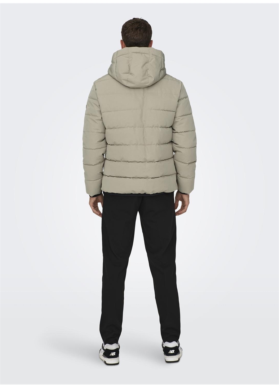 Only & Sons Açık Kahve Erkek Mont 22019598_ONSCAYSON PUFFA OTW_4