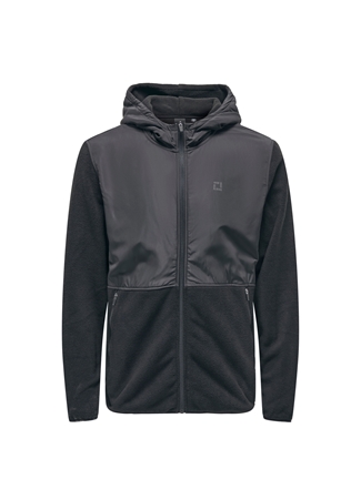 Men's Merino Sport Fleece Full Zip Hybrid Hoodie