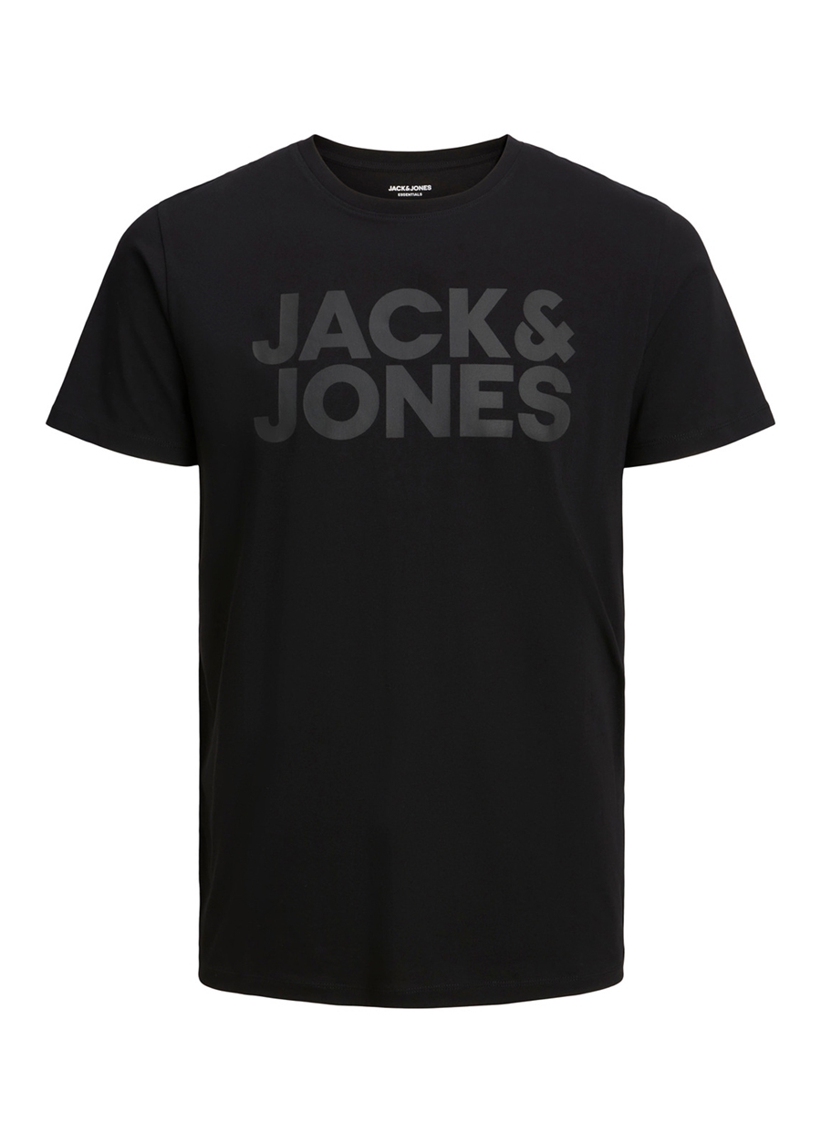 Jack & Jones Yuvarlak Yaka Siyah Erkek T-Shirt 12151955_JJECORP LOGO TEE SS O-NECK_4