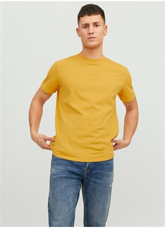 Jack & Jones Yuvarlak Yaka Kahve Erkek T-Shirt 12156101_JJEORGANIC BASIC TEE SS O-