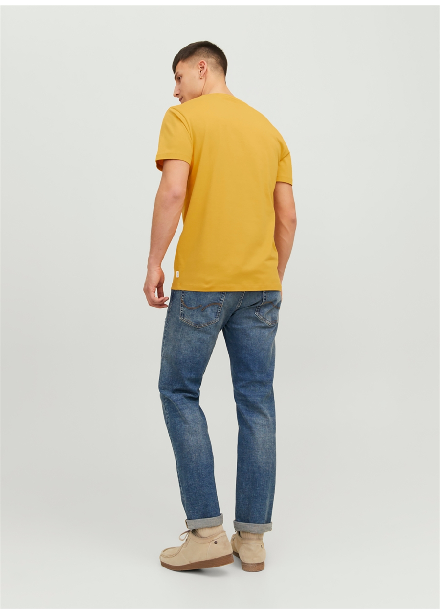 Jack & Jones Yuvarlak Yaka Kahve Erkek T-Shirt 12156101_JJEORGANIC BASIC TEE SS O-_3