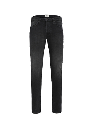 Jack & Jones 12218321_RDDGLENN ROYAL RI 300 NOOS Siyah Erkek Düşük Bel Slim Fit Denim Pantolon_7