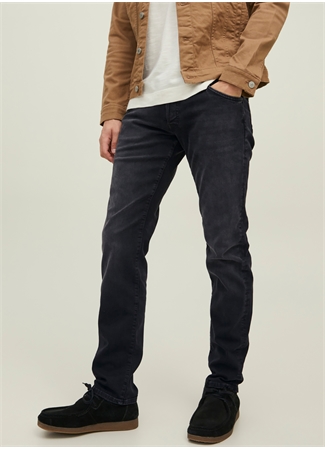 Jack & Jones Düşük Bel Slim Fit Siyah Erkek Denim Pantolon 12223627_JJIGLENN JJFOX GE 147 NOOS_1