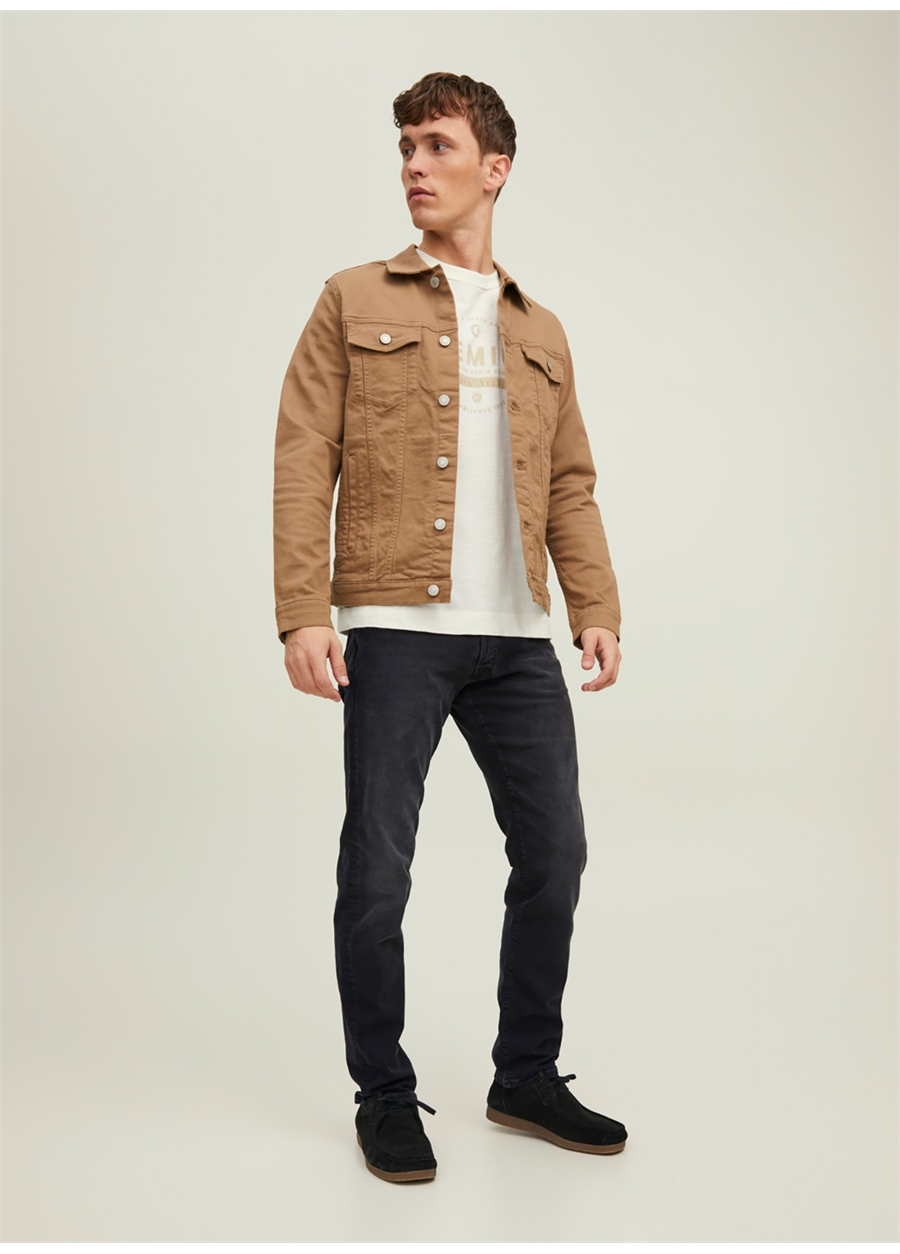 Jack & Jones Düşük Bel Slim Fit Siyah Erkek Denim Pantolon 12223627_JJIGLENN JJFOX GE 147 NOOS_4