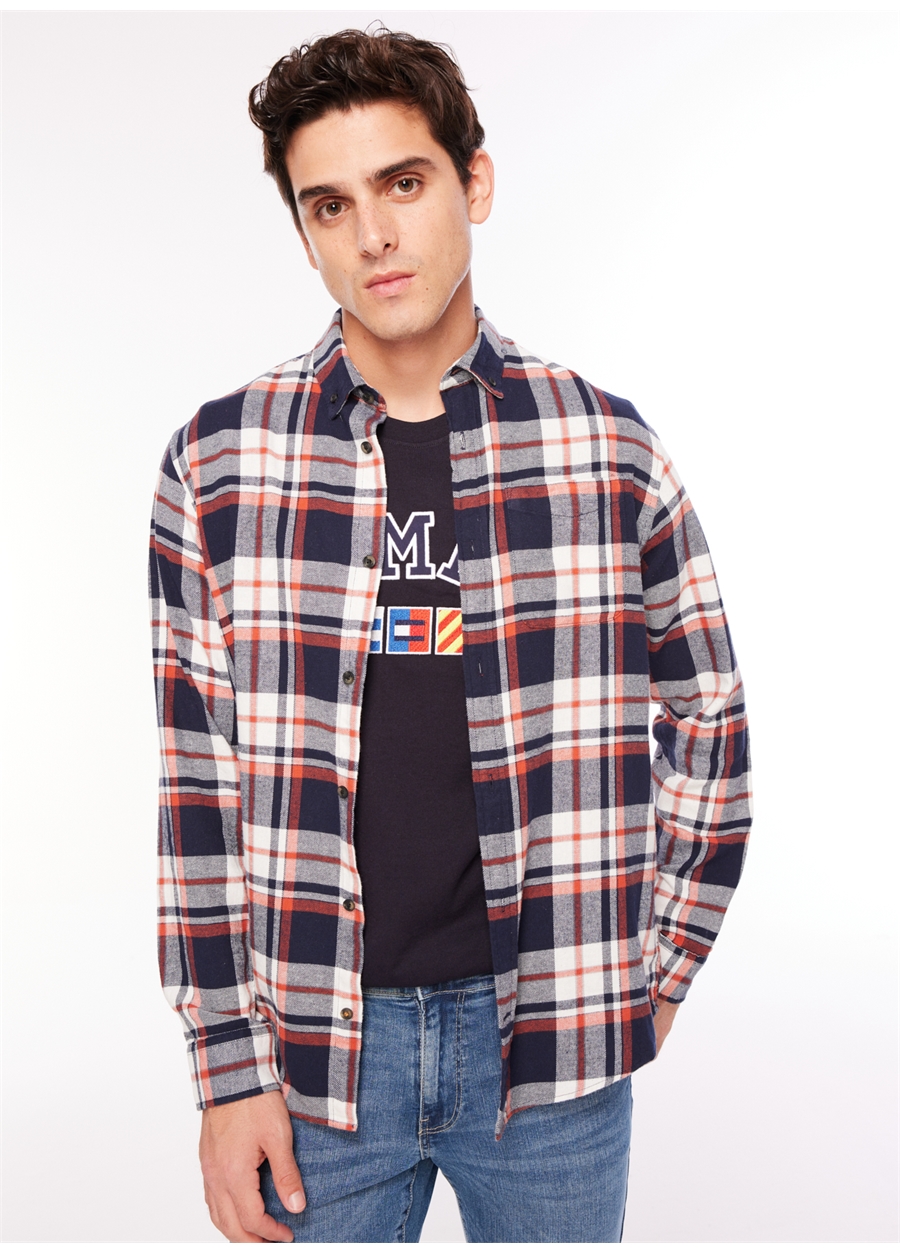 Jack & Jones Kırmızı Erkek Gömlek 12235982_JJECLASSIC AUTUMN CHECK SH_1