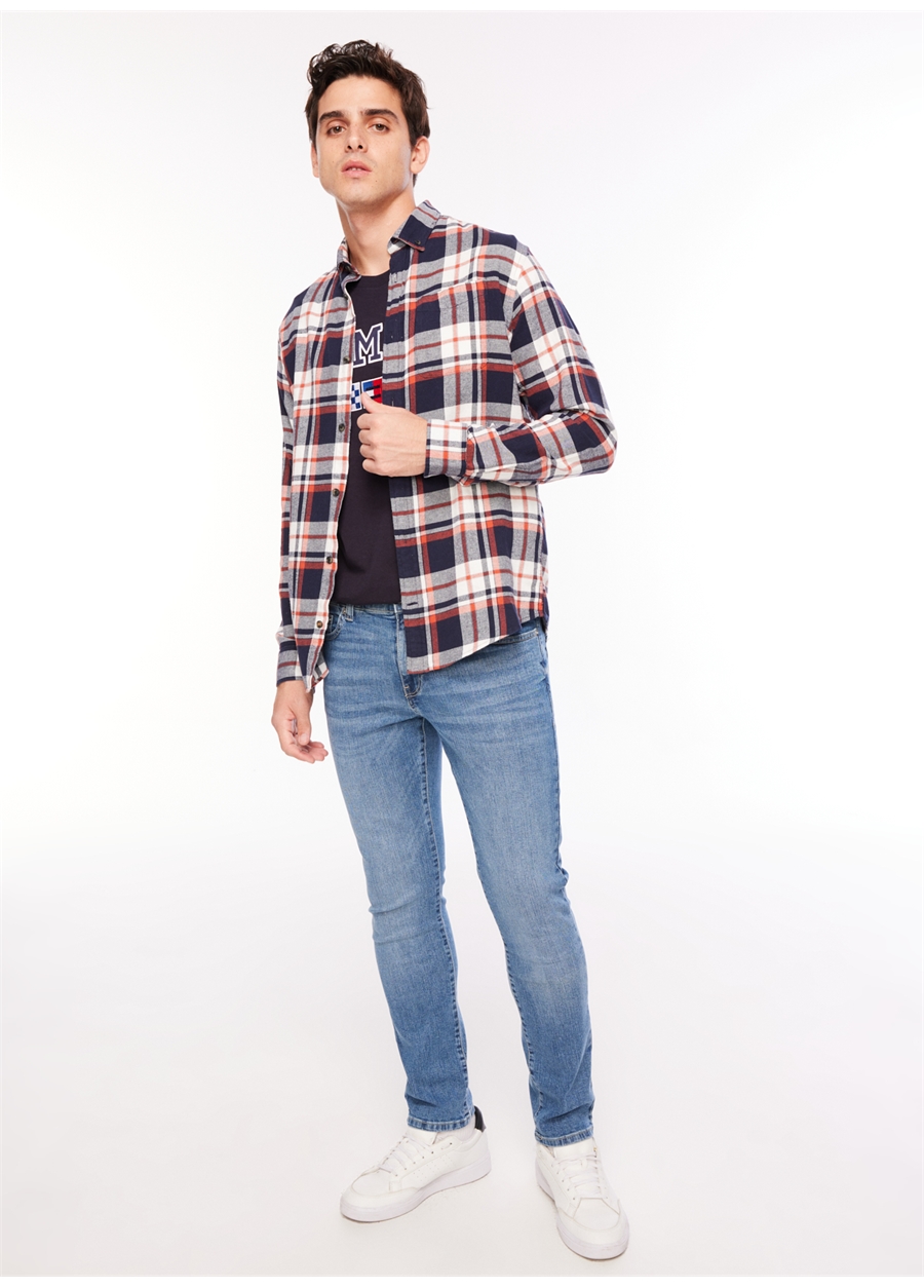 Jack & Jones Kırmızı Erkek Gömlek 12235982_JJECLASSIC AUTUMN CHECK SH_2