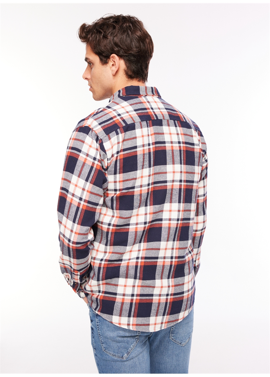 Jack & Jones Kırmızı Erkek Gömlek 12235982_JJECLASSIC AUTUMN CHECK SH_4