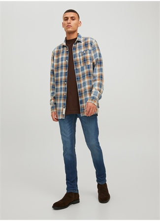 Jack & Jones 12224987_JJIGLENN JJORIGINAL AM 819 Erkek Düşük Bel Slim Fit Denim Pantolon_0