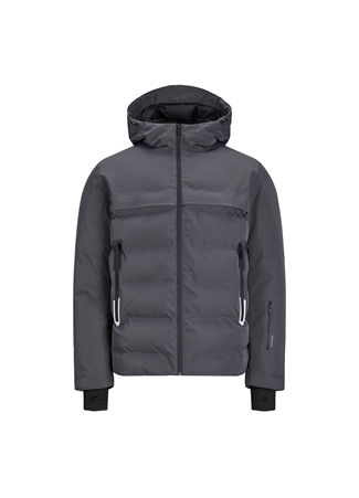 Jack & Jones Gri Erkek Mont 12225287_JCOTARWIN PUFFER