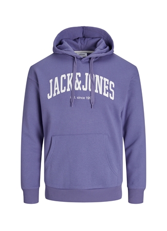 Jack & Jones Kapüşon Yaka Mor Erkek Sweatshırt 12236513_JJEJOSH SWEAT HOOD NOOS_2