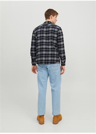 Jack & Jones Slim Fit Açık Mavi Erkek Gömlek 12237039_JJPLAIN FALL CHECK SHIRT L_4