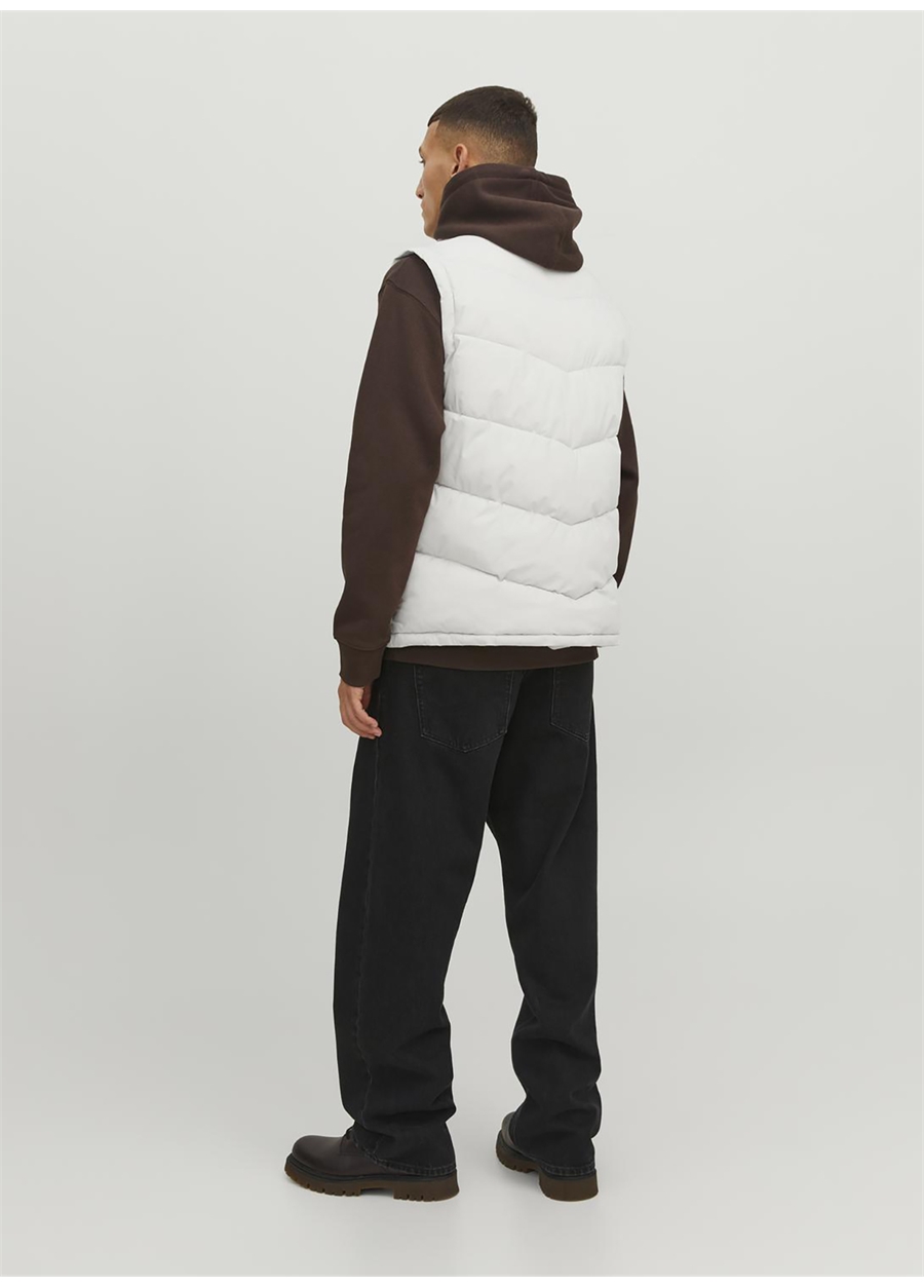 Jack & Jones Krem Erkek Yelek 12238853_JORVESTERBRO BODYWARMER SN_2