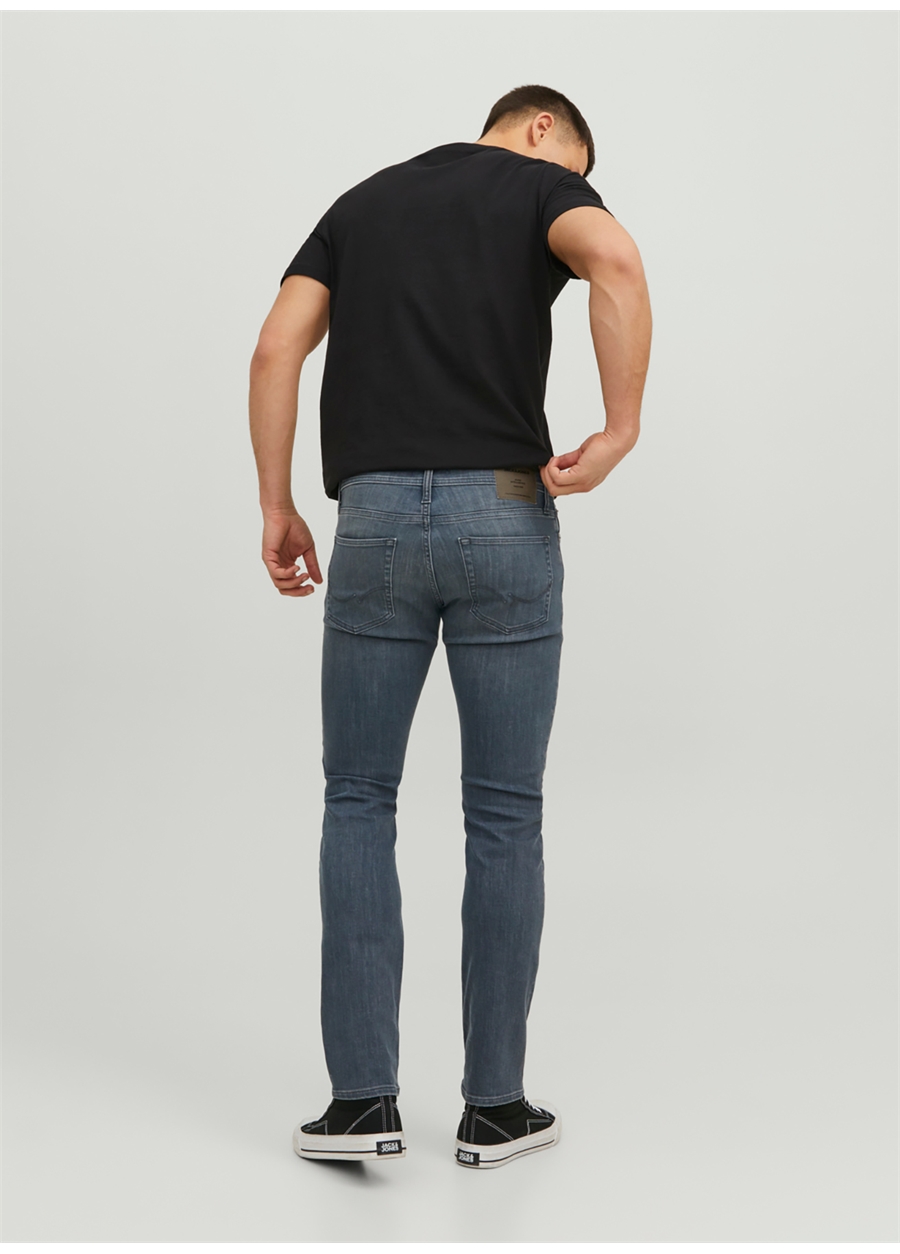 Jack & Jones Düşük Bel Slim Fit Erkek Denim Pantolon 12237241_JJIGLENN JJORIGINAL AM 862_4