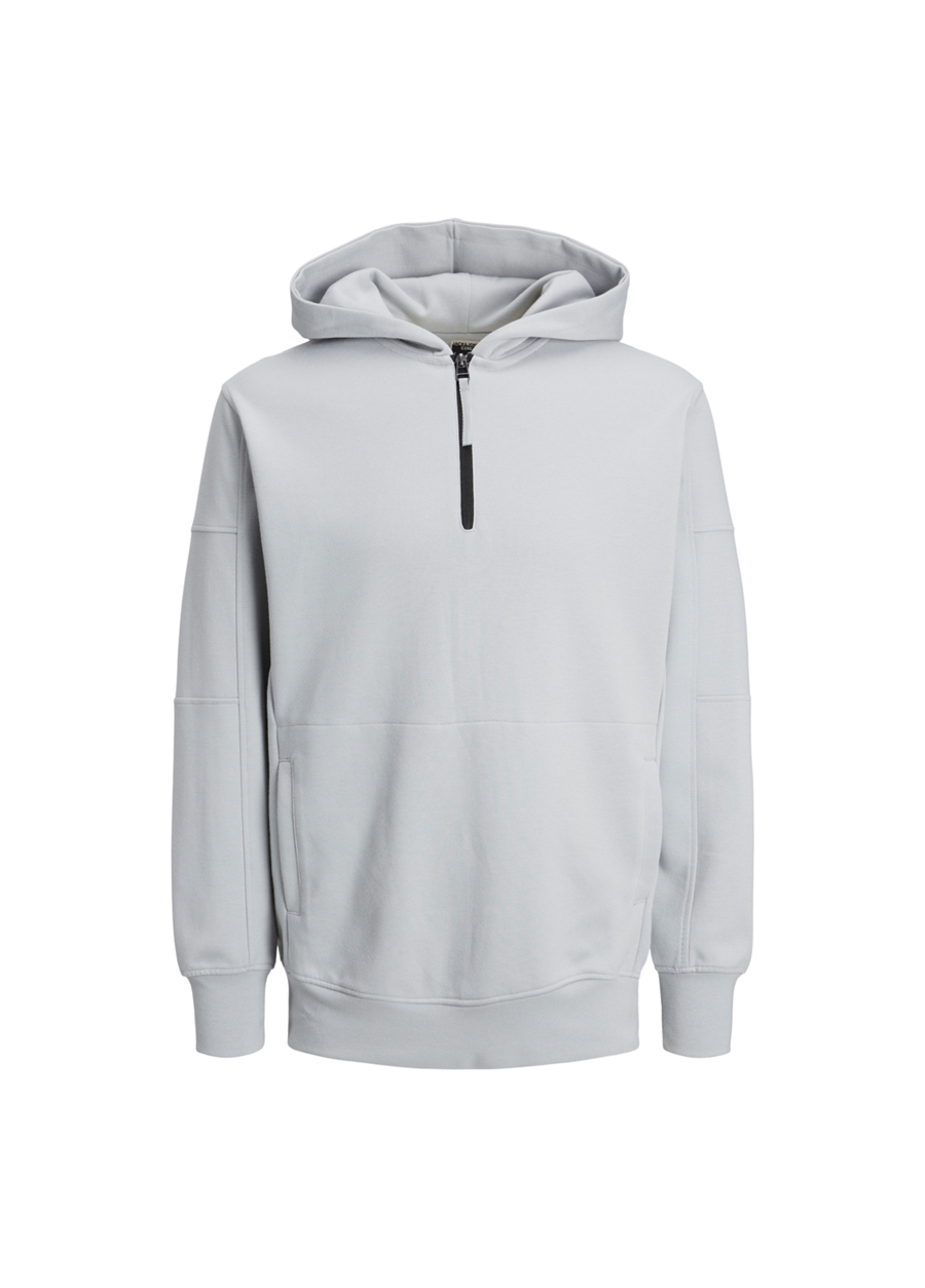 Jack & Jones Kapüşon Yaka Gri Erkek Sweatshırt 12240224_JCOSHADE SWEAT HOOD_6